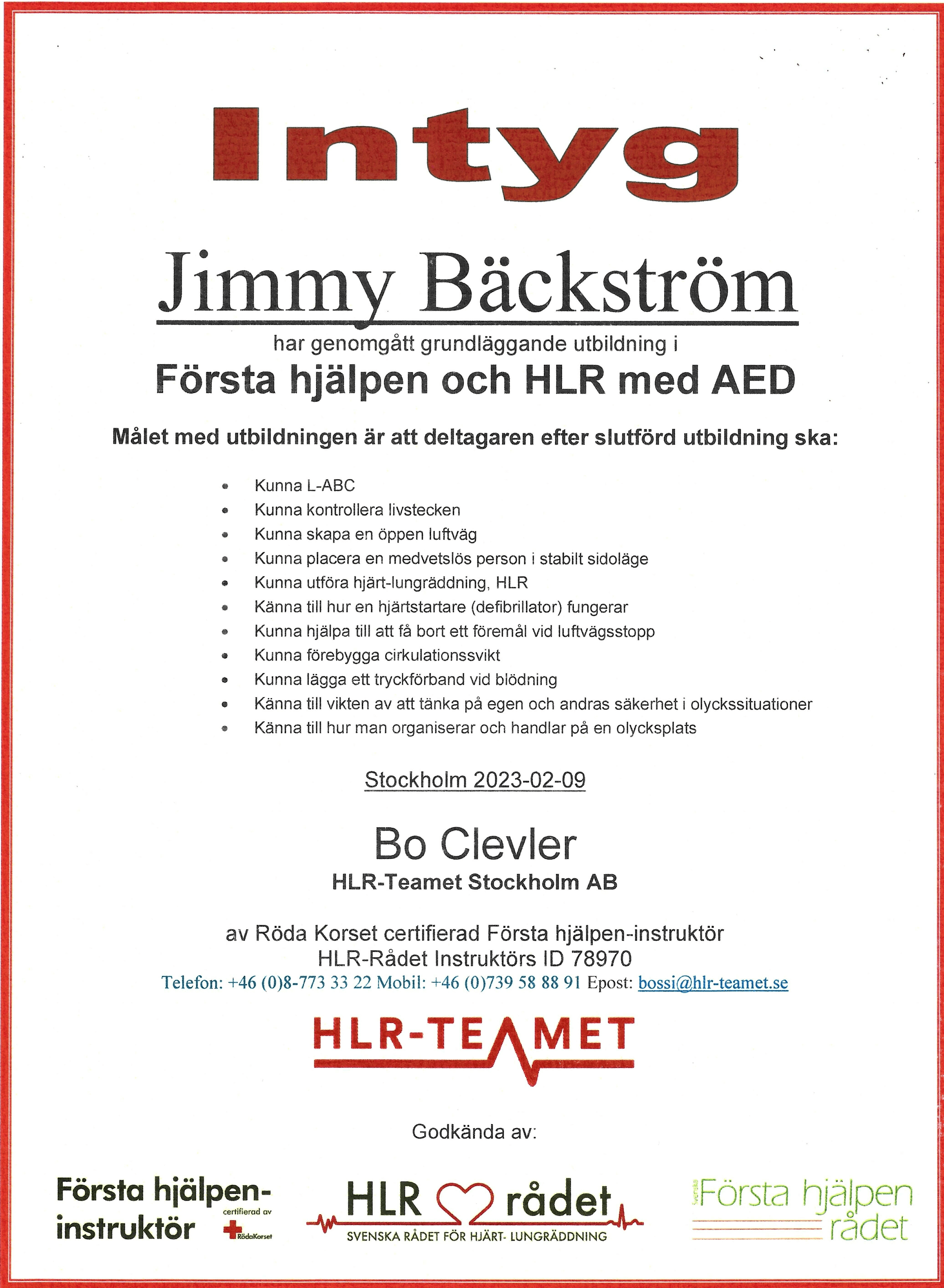 CPR, cardiopulmonary resuscitation certificate